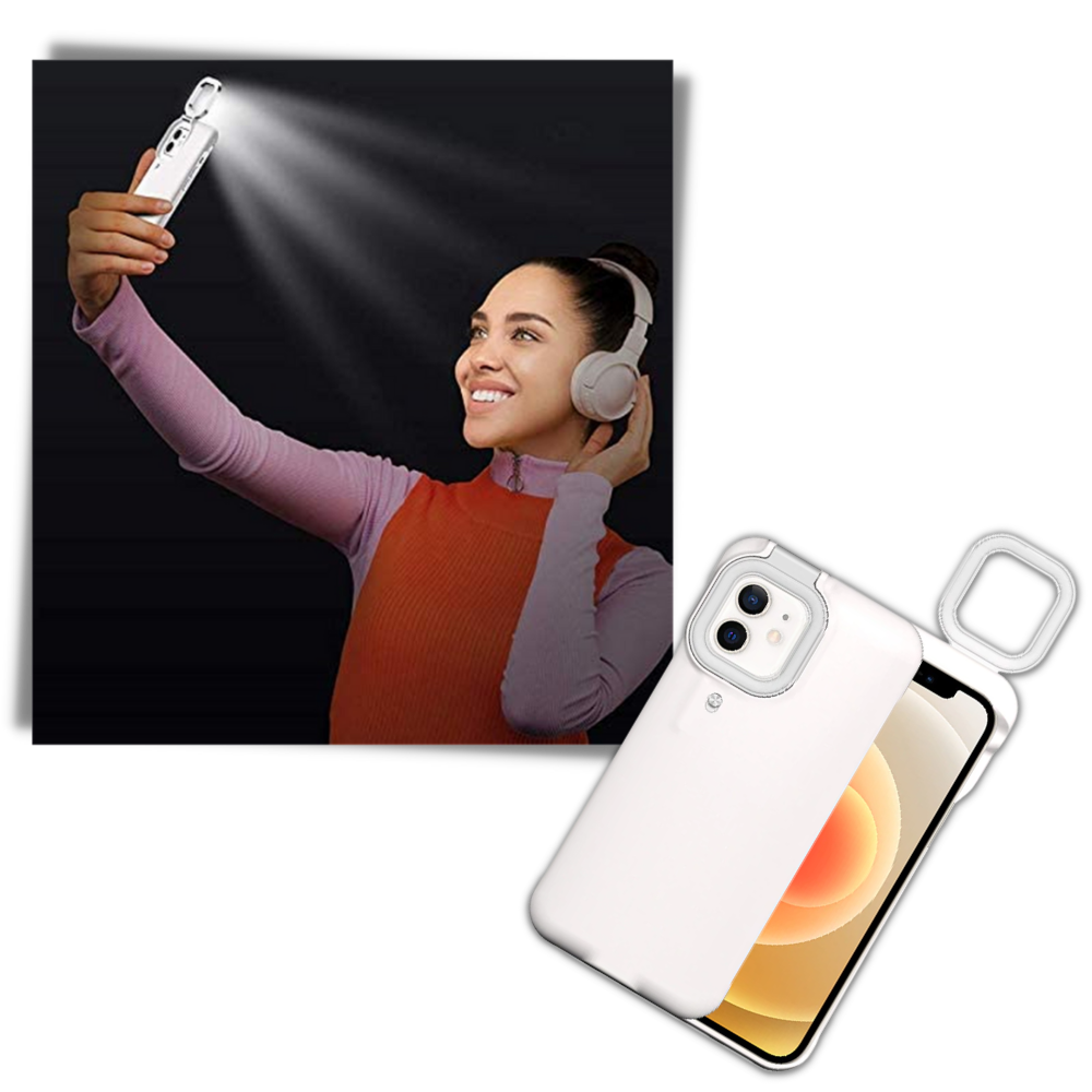 Raxiva - Phone Case With LED Ringlight