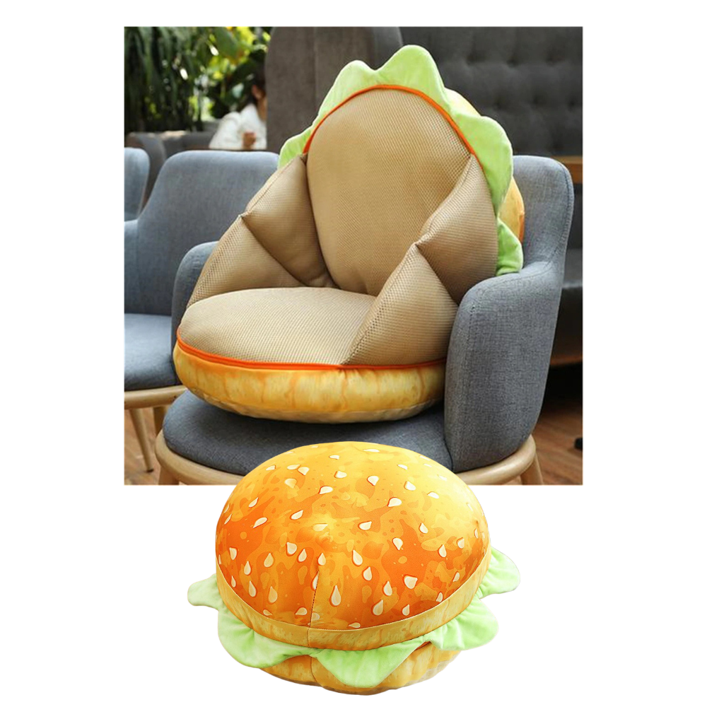 Raxiva - Plush Burger Cushion
