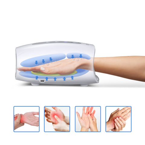 Raxiva - Portable Warming Acupressure Hand Soothing Massager Machine