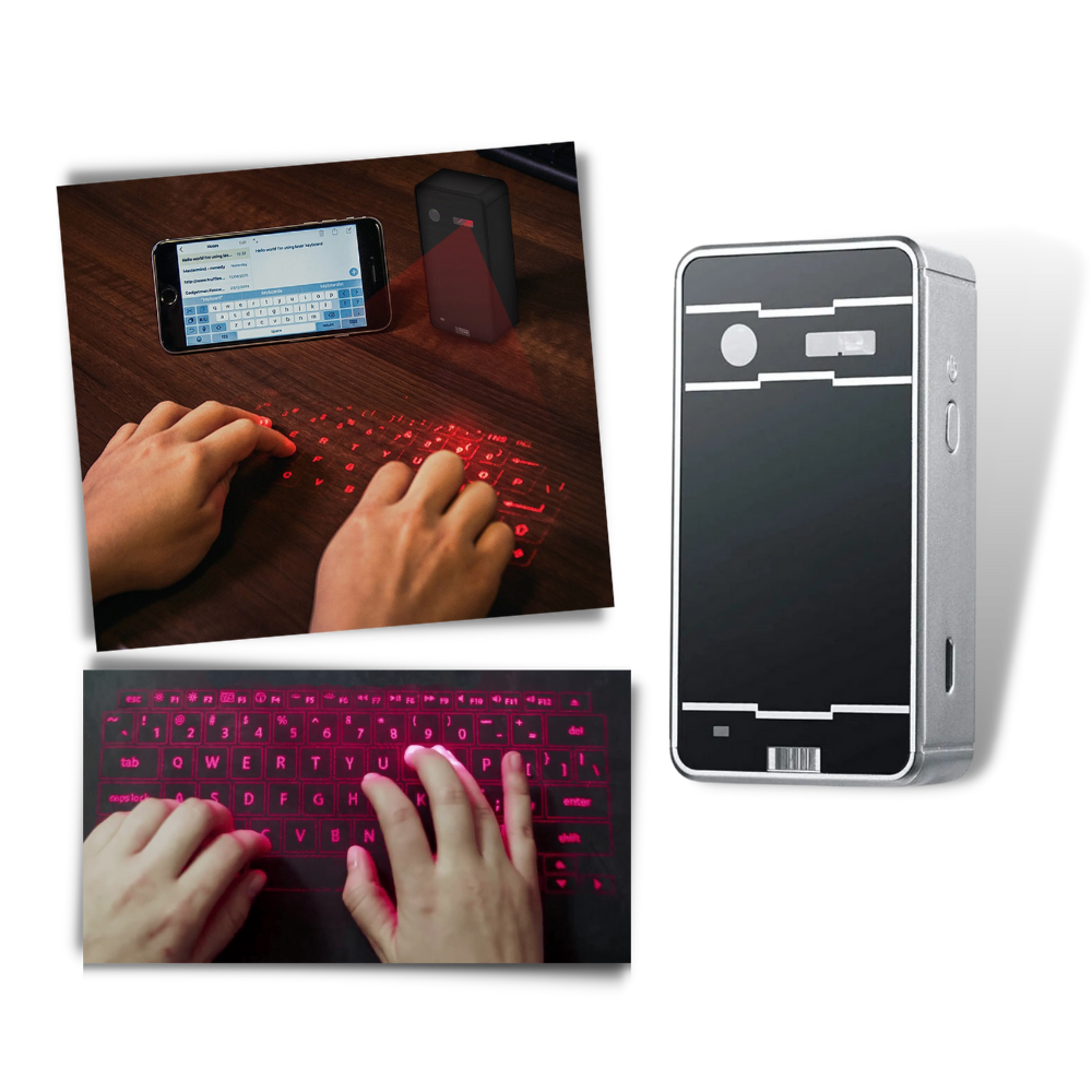 Raxiva - Portable holographic keyboard