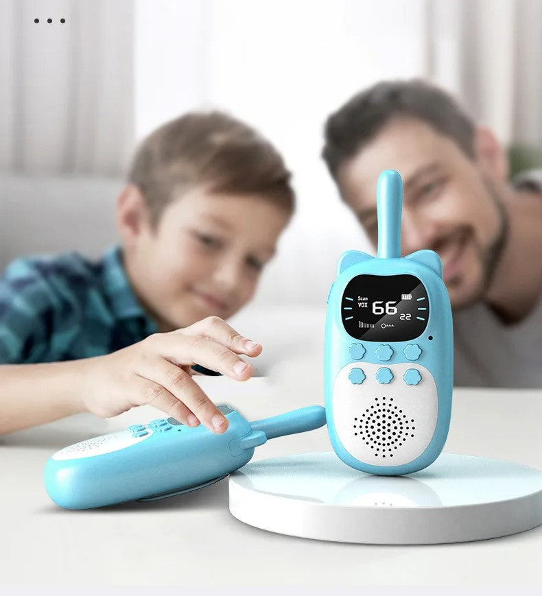 Raxiva - Rechargeable Kids Walkie Talkie – 3km Range Handheld Radio, Fun & Practical Birthday Gift for Kids