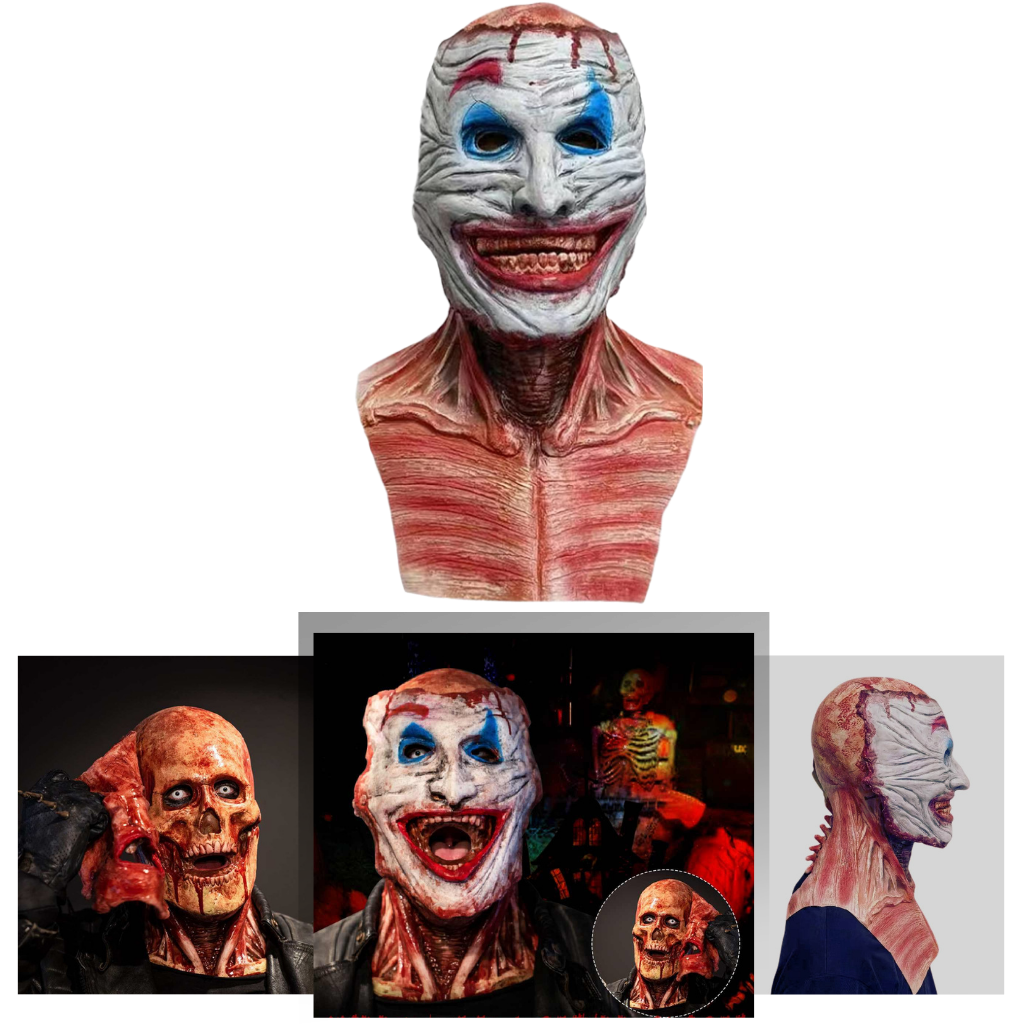 Realistic Halloween Horror Double Mask-Raxiva-SKU38841708379701309FASHION7491717234749, Realistic Halloween Horror Double Mask, , Raxiva, FASHION,