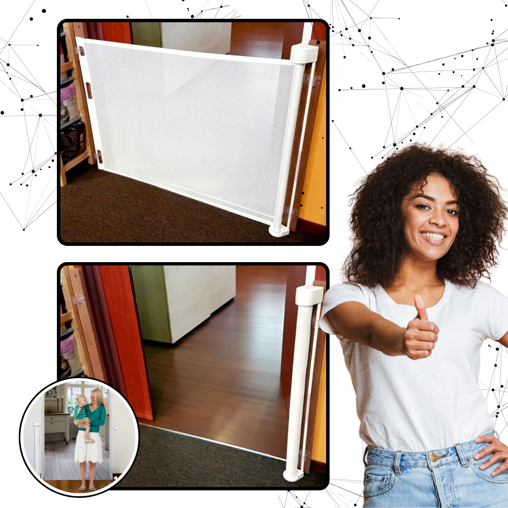 Retractable Sturdy Mesh Pet & Baby Gate-Raxiva-TOY7491681386557, Retractable Sturdy Mesh Pet & Baby Gate, , Raxiva, TOY,