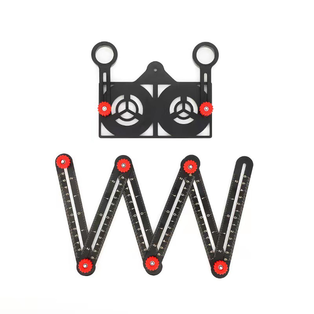 Raxiva-adjustable aluminum alloy tile work folding ruler