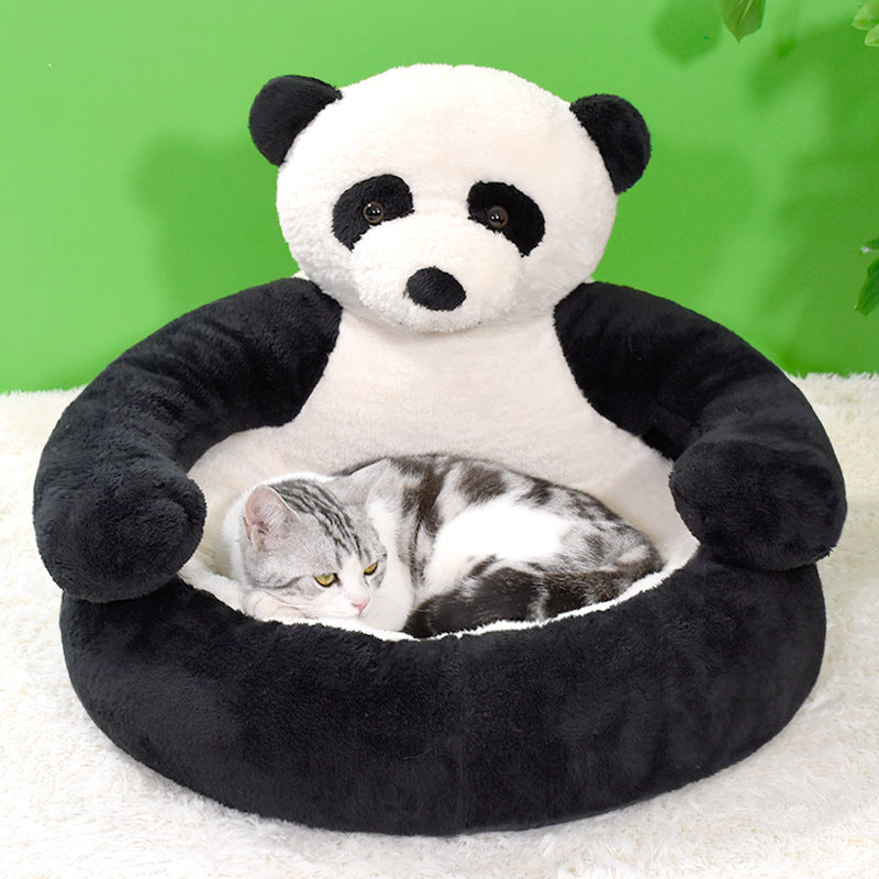 Raxiva-bear shaped winter plush dog bed
