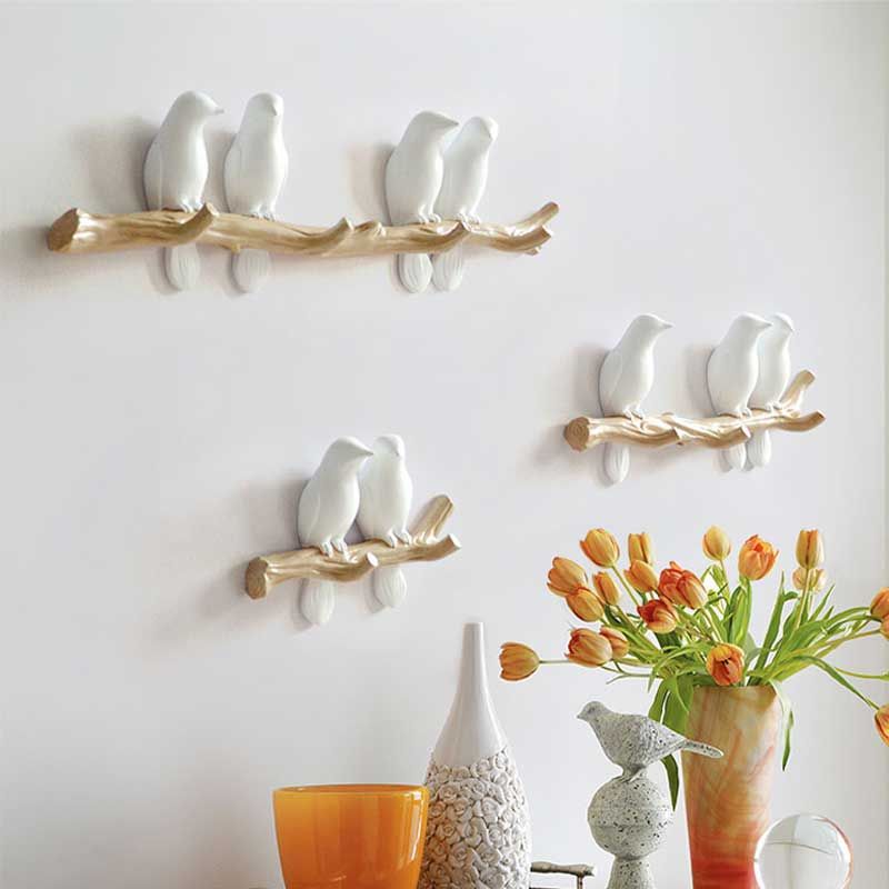 Raxiva singing birds wall hanger decoration