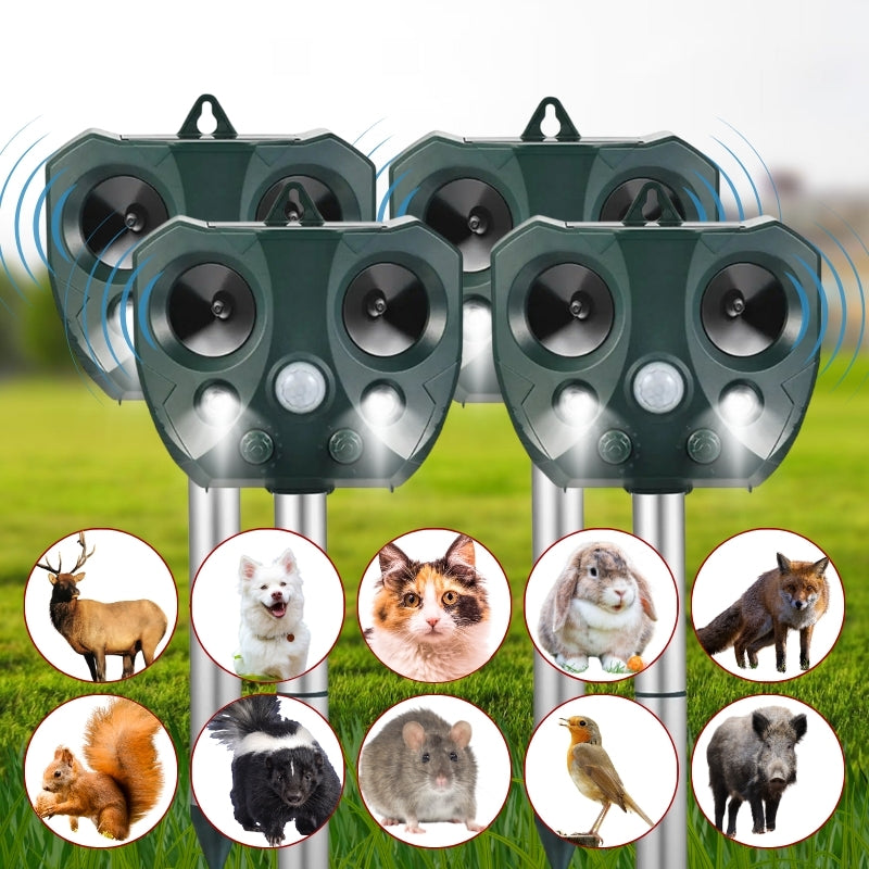 Raxiva waterproof solar animal pest repeller