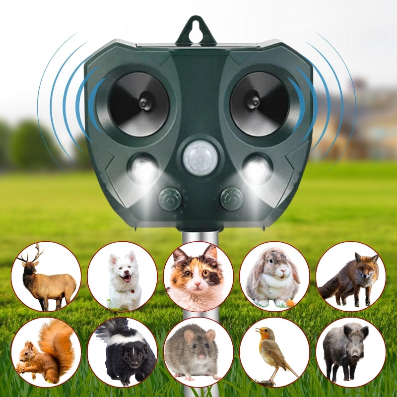 Raxiva waterproof solar animal pest repeller