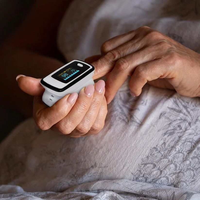 Raxiva-non invasive digital finger pulse oximeter