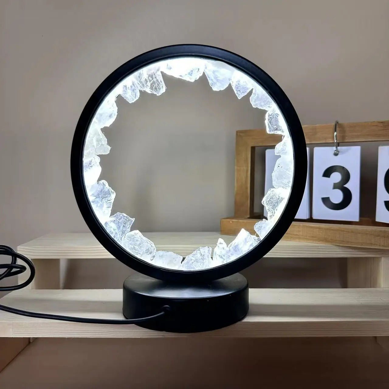 Raxiva-amethyst cluster night light natural bedroom desk decorative lamp