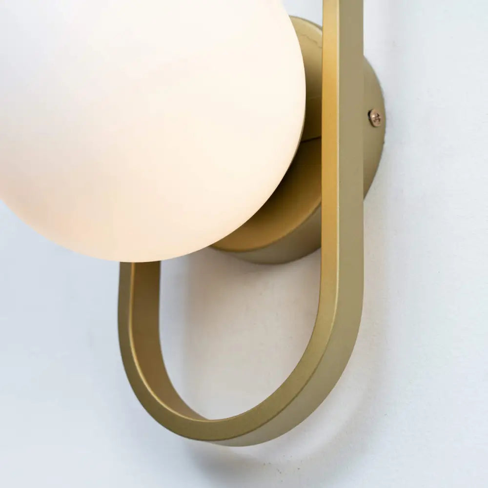 Raxiva-applique murale en verre finition doree