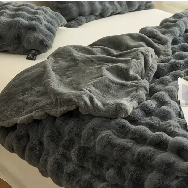 Raxiva-couverture chauffante en laine moelleuse