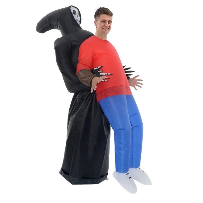 Raxiva-death grim reaper inflatable costume robe mask ghost halloween props