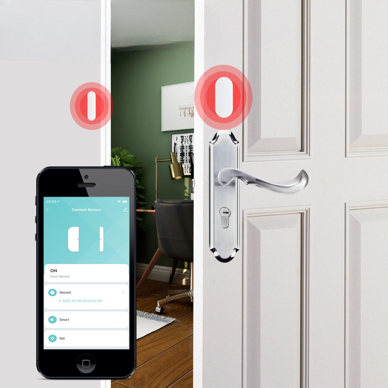 Raxiva-detecteur ouverture intelligente porte