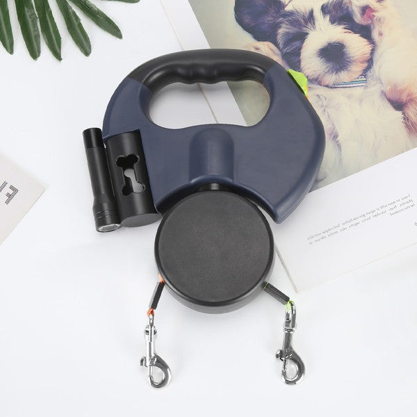 Raxiva-two dogs retractable leash