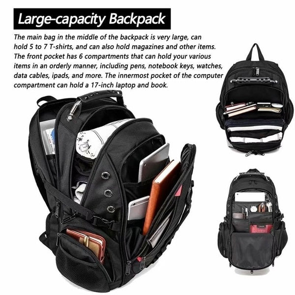 Raxiva-anti theft spacious travel backpack