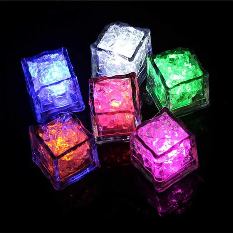 Raxiva-glowing led ice cubes fun fast flash water toys party decorations magical drinks