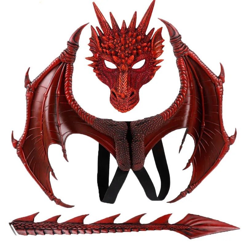 Raxiva-halloween 3d dragon wings costume fun