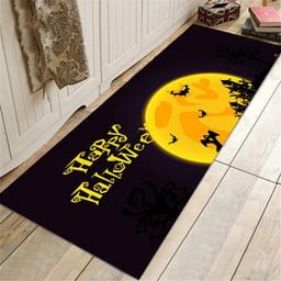 Raxiva-halloween bathroom rug set water absorbent anti slip floor mat