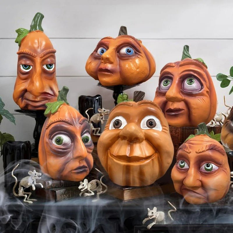 Raxiva-halloween pumpkin outdoor ghost party yard decor with pumpkin head
