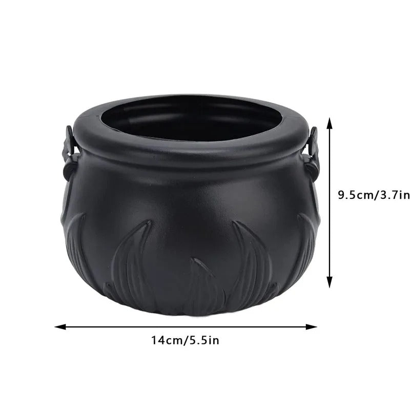 Raxiva-halloween witch jar lamp black atomizer with led lights for party fog smoke