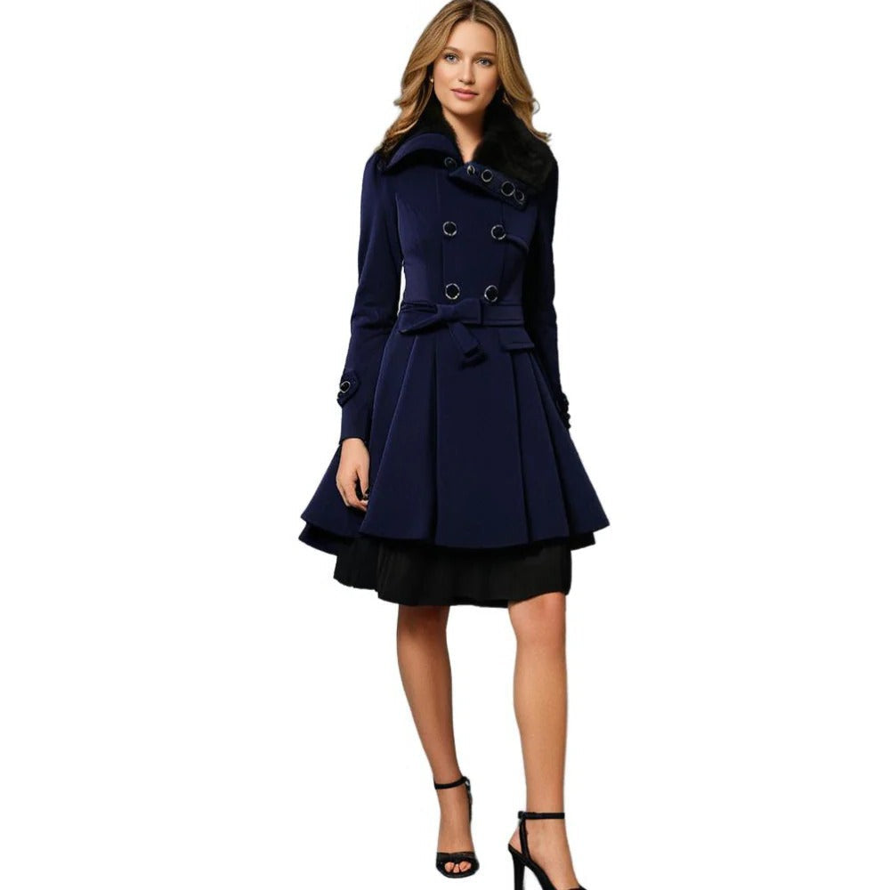 Raxiva-warm long winter coat women