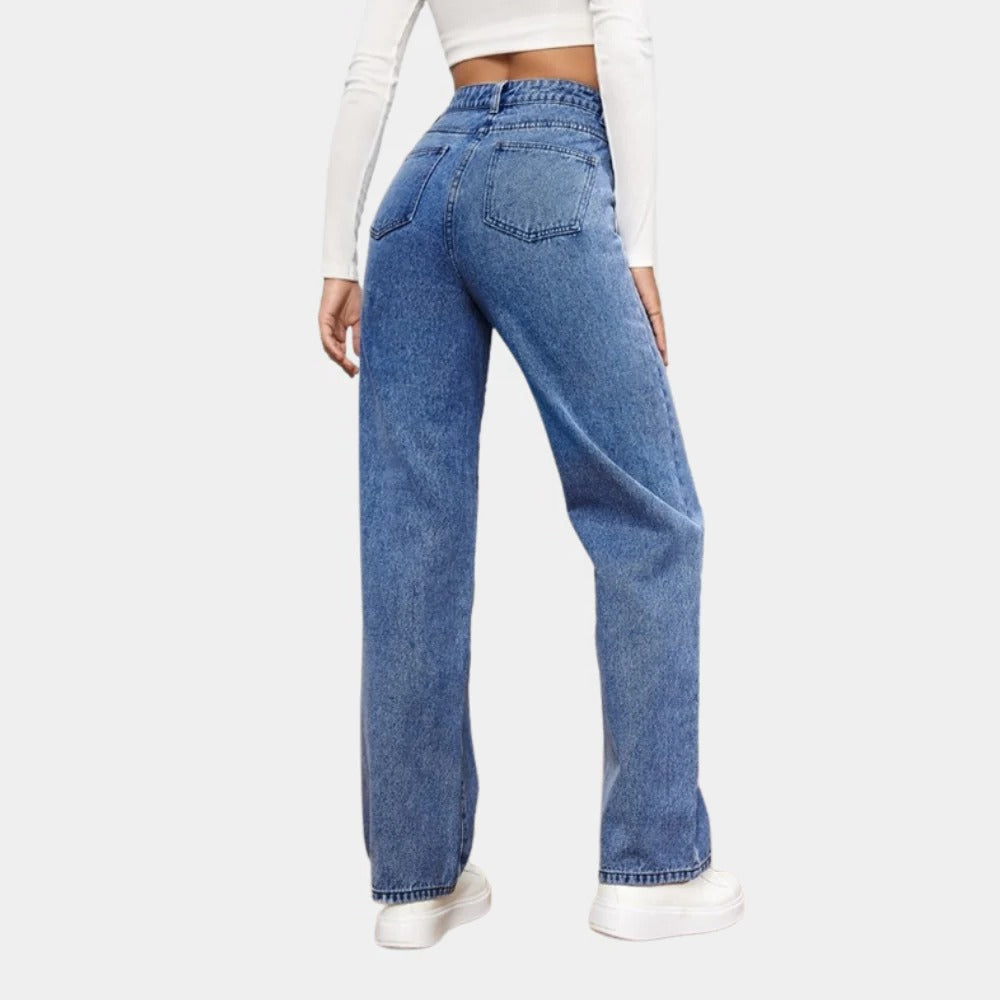 Raxiva-casual baggy jeans women