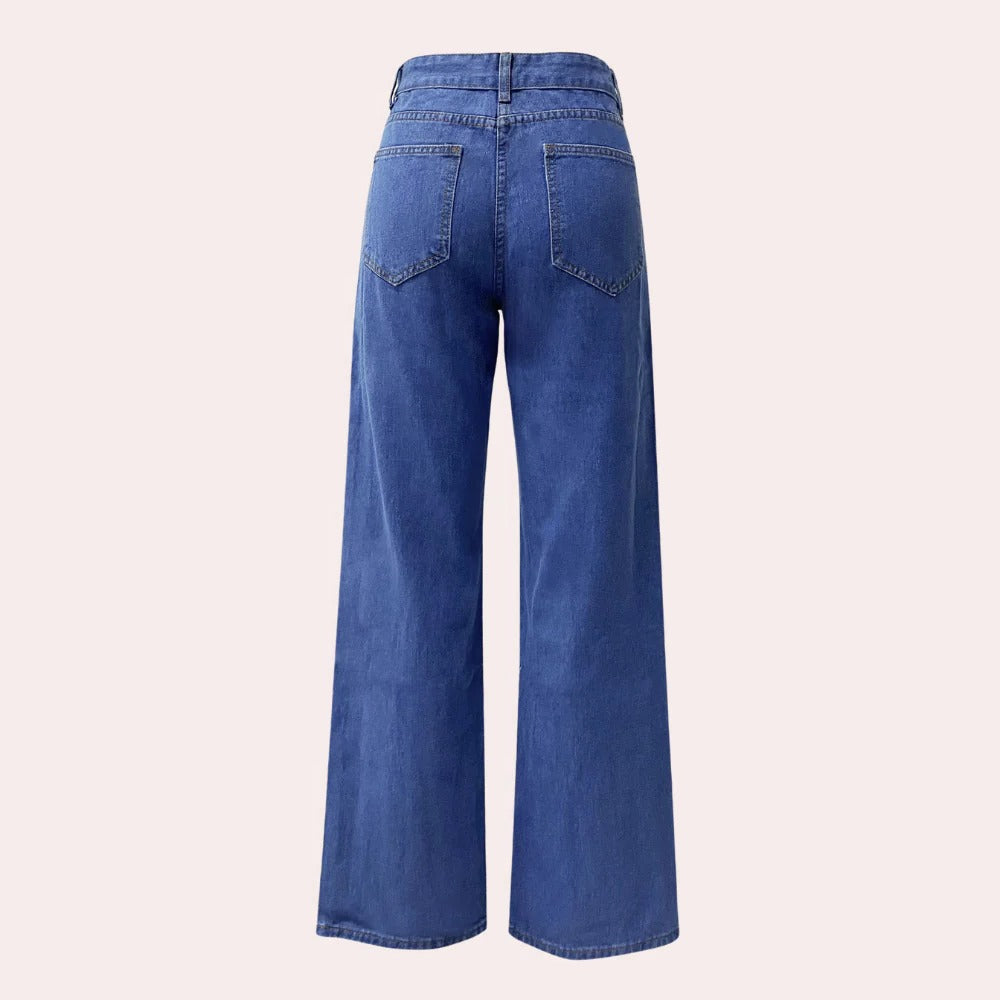 Raxiva-casual baggy jeans women