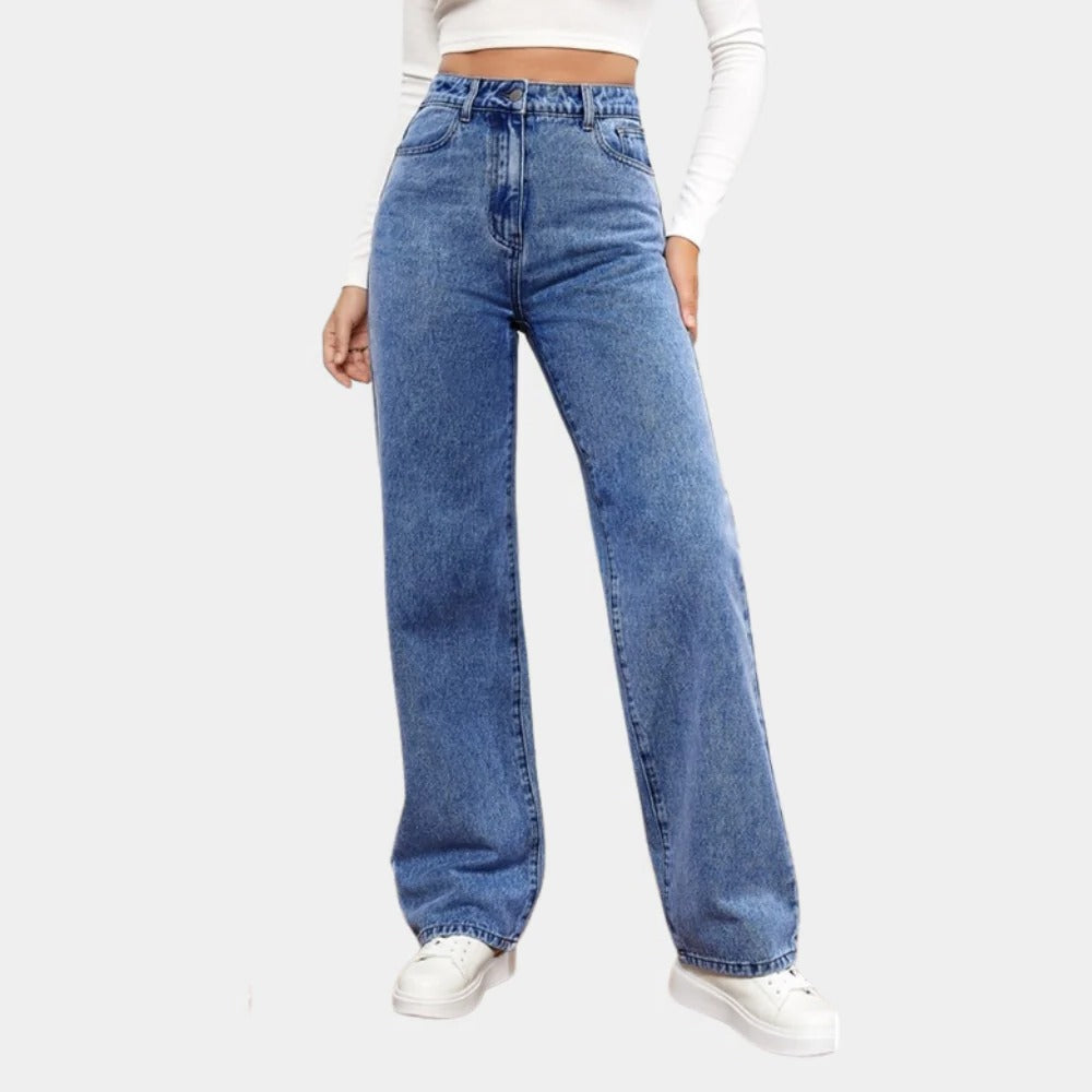 Raxiva-casual baggy jeans women