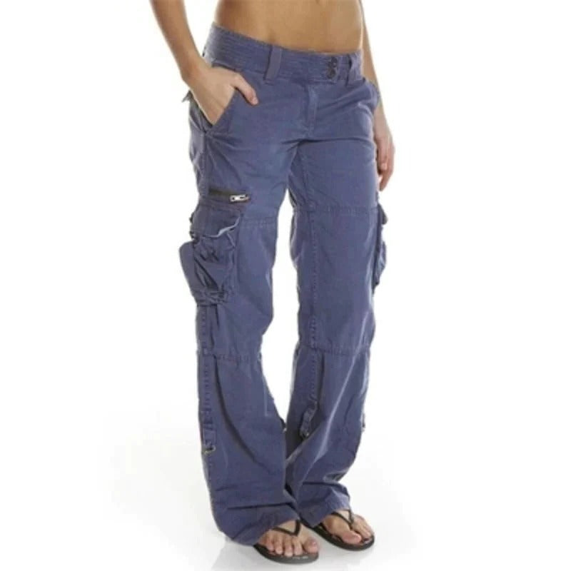 Raxiva-cargo pants for women with pockets