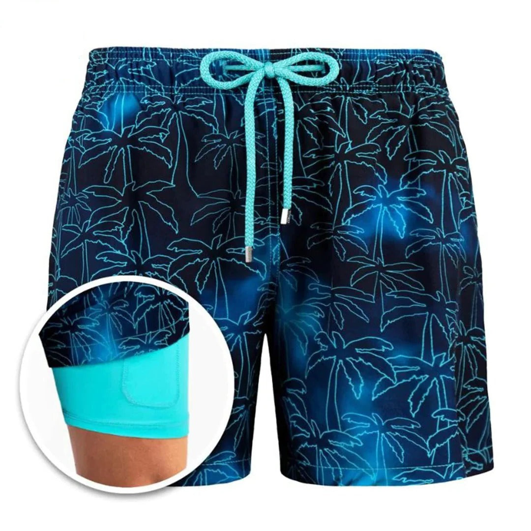 Raxiva-stylish swim shorts for men