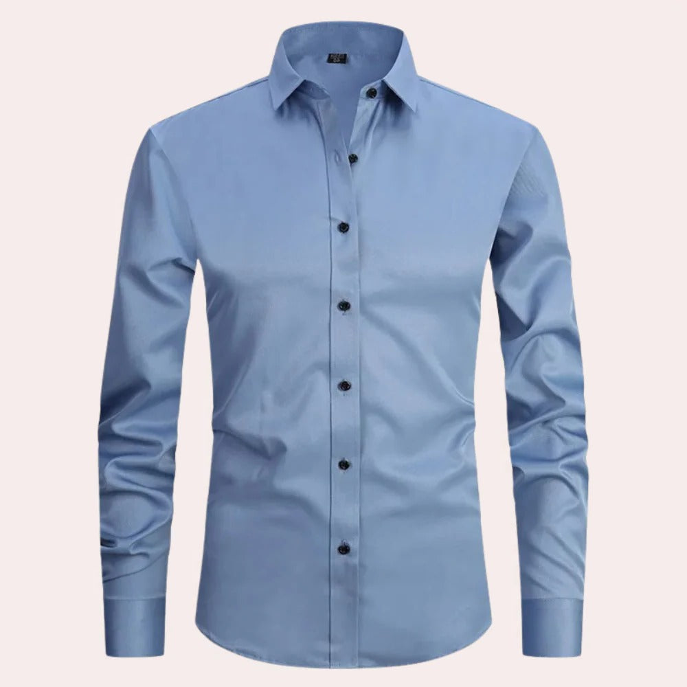 Raxiva-mens stretch button up shirt