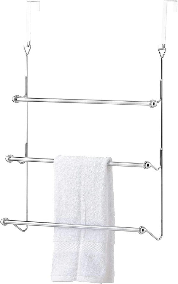 Raxiva-over the door bathroom towel bar rack