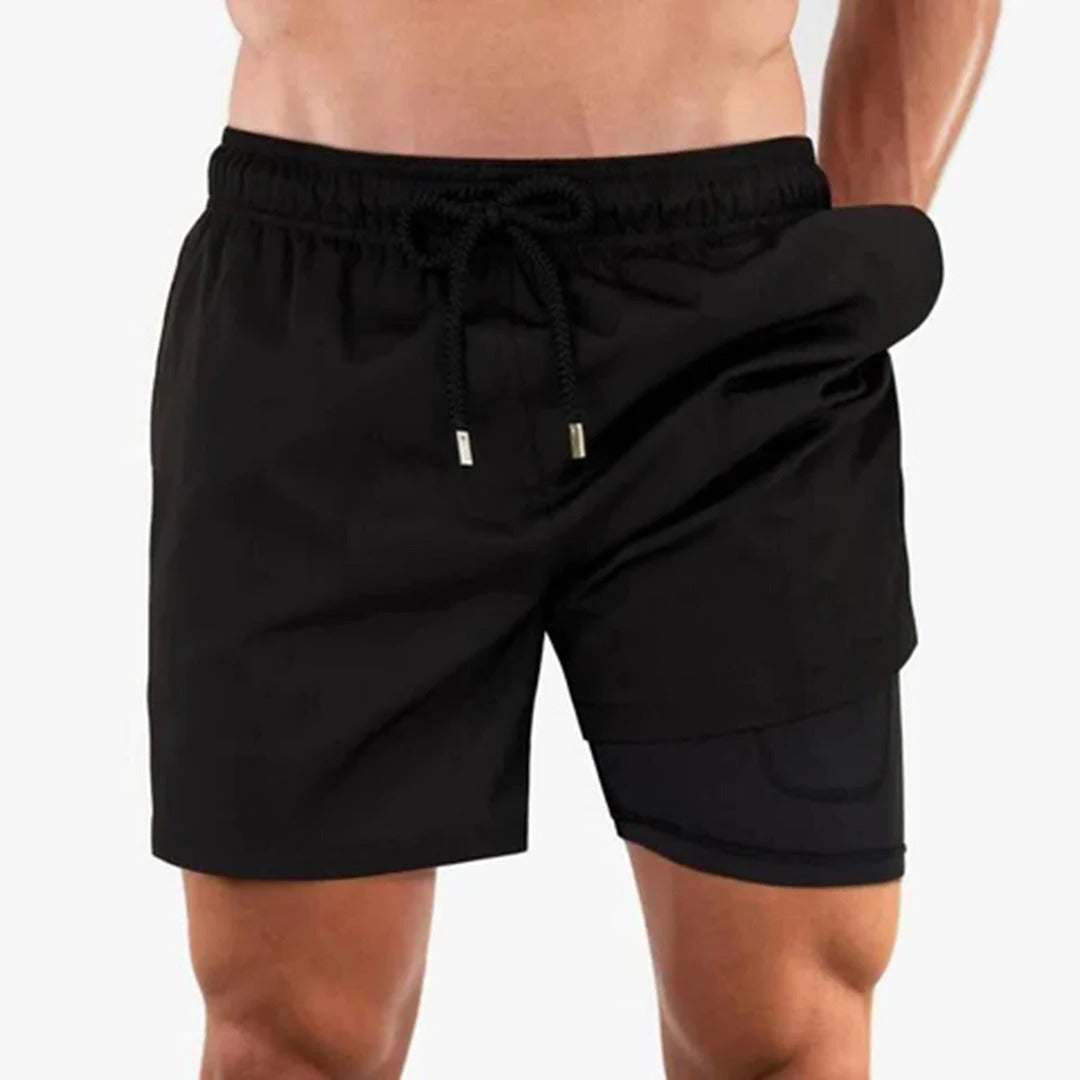 Raxiva-stylish swim shorts for men