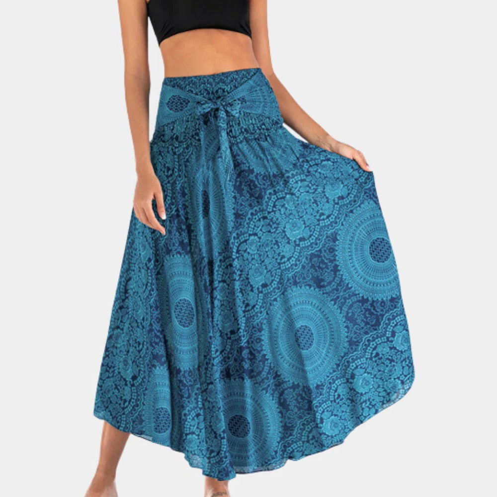 Raxiva-bohemian maxi skirt women