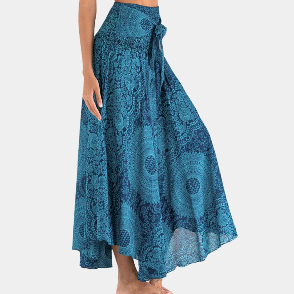 Raxiva-bohemian maxi skirt women