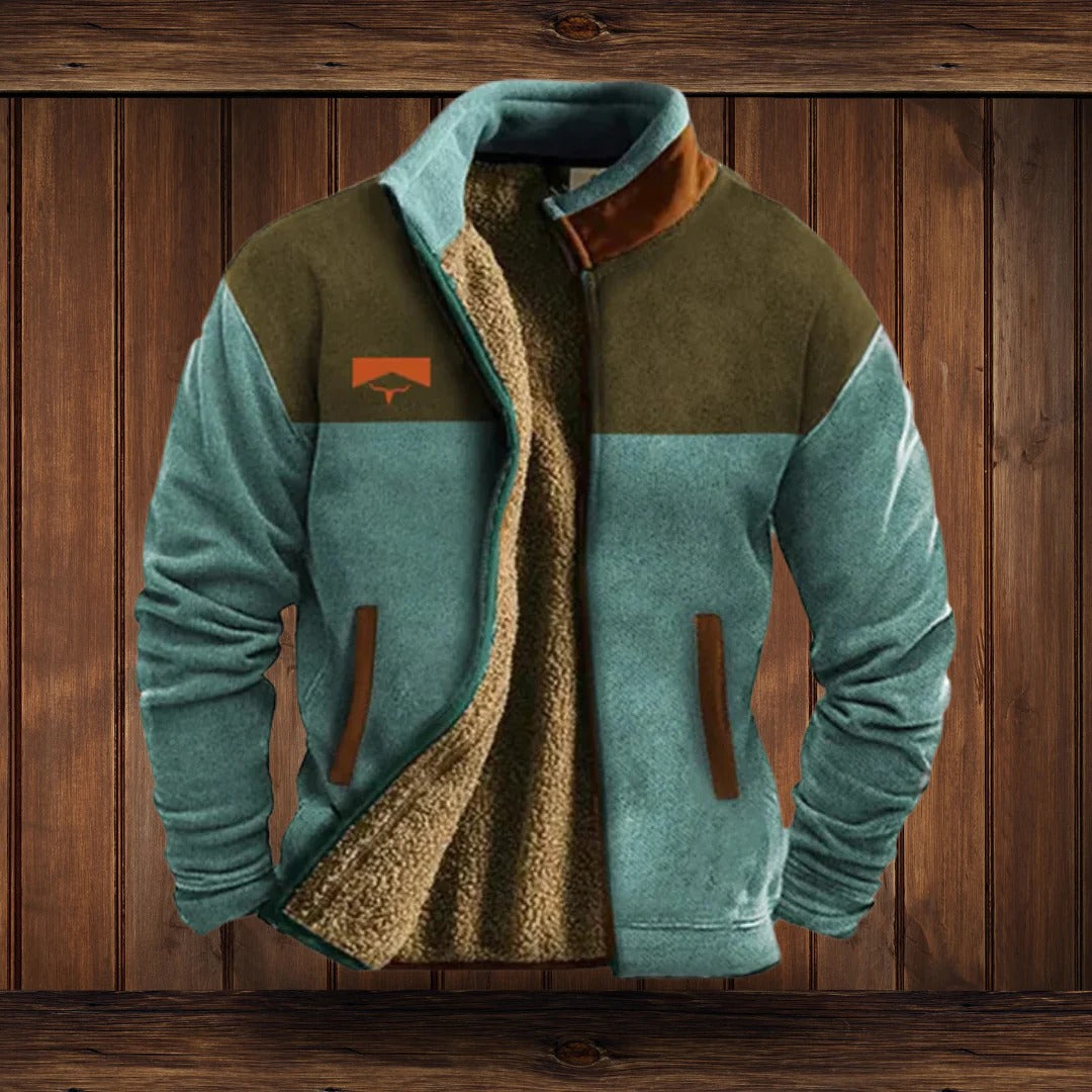 Raxiva-mens fleece jacket for outdoor activities