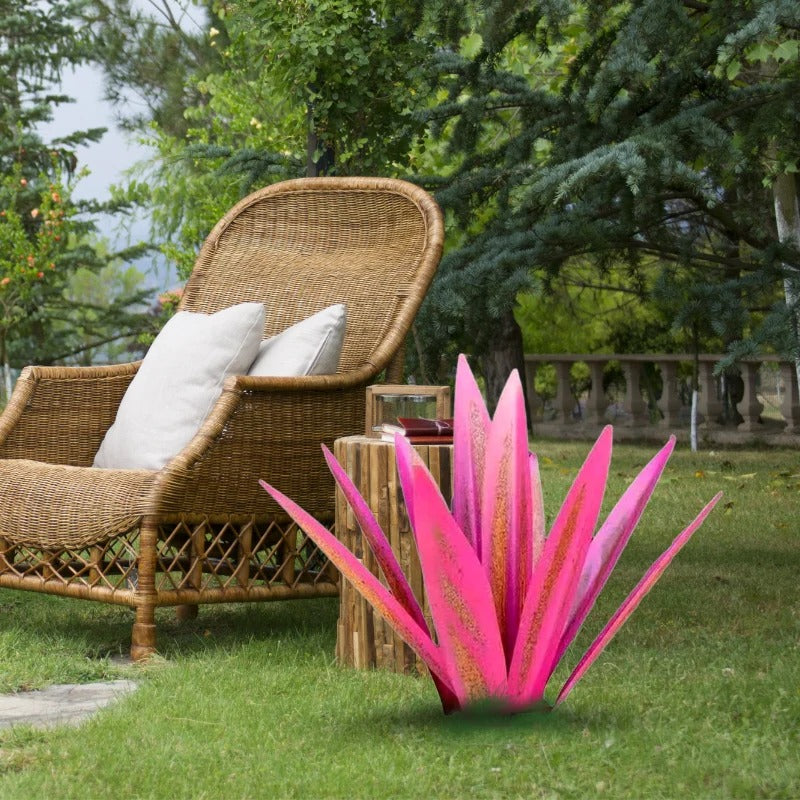 Raxiva-agave americana metal decor plant