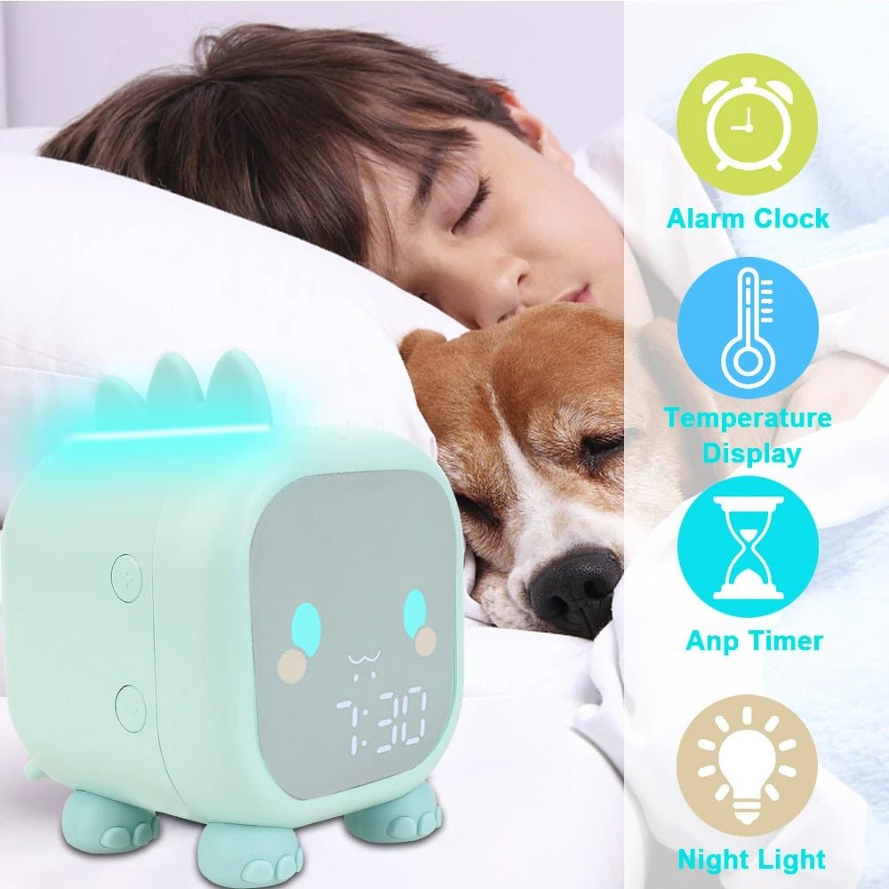 Raxiva-kids sleep trainer alarm clock digital led timer