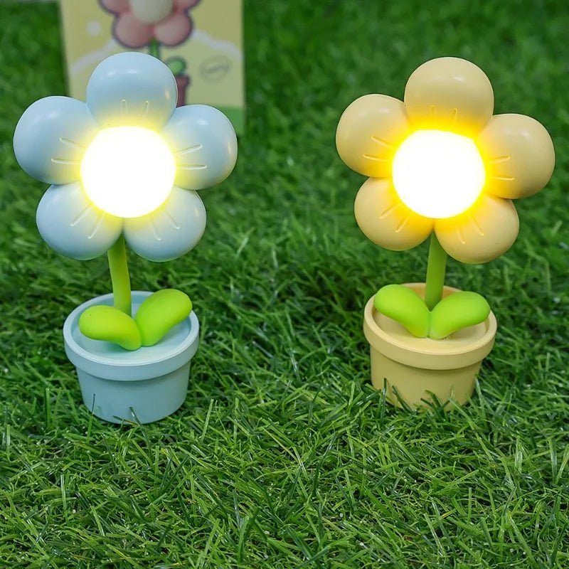 Raxiva-adorable mini flower night light soft warm glow cozy bedroom ambience kids occasions