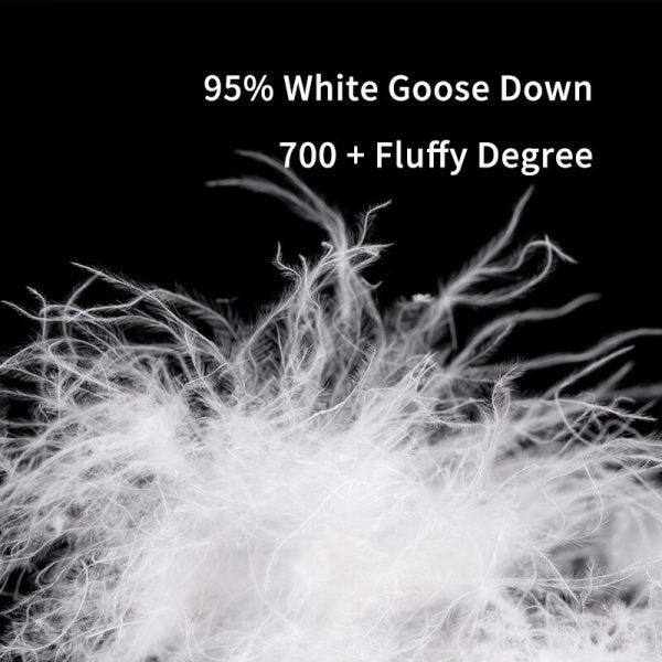 Raxiva-outdoor thermal goose down pants zippered camping hiking skiing trousers