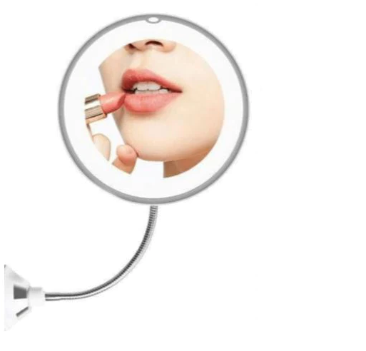 Raxiva-10x magnifying led lighted flexible mirror