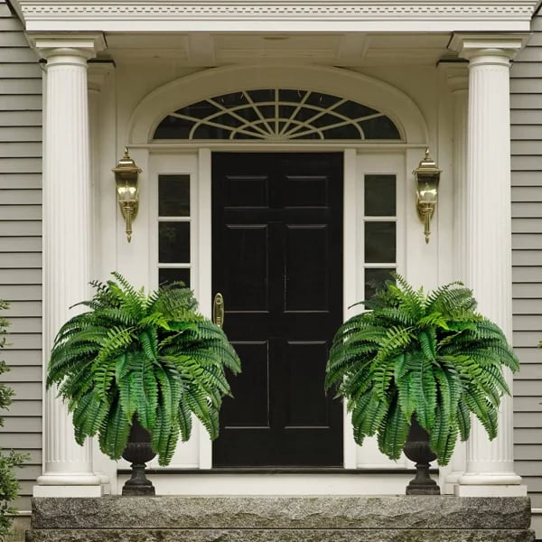 Raxiva-uv resistant lifelike artificial boston fern outdoor use