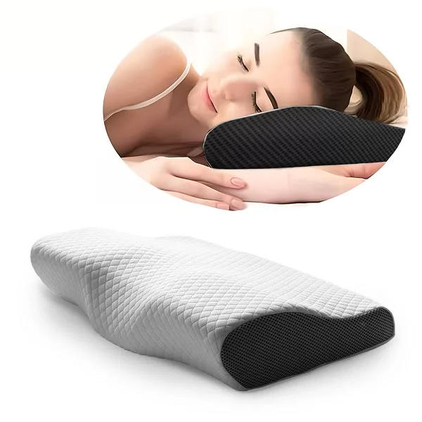 Raxiva-contoured orthopedic memory foam pillow neck pain