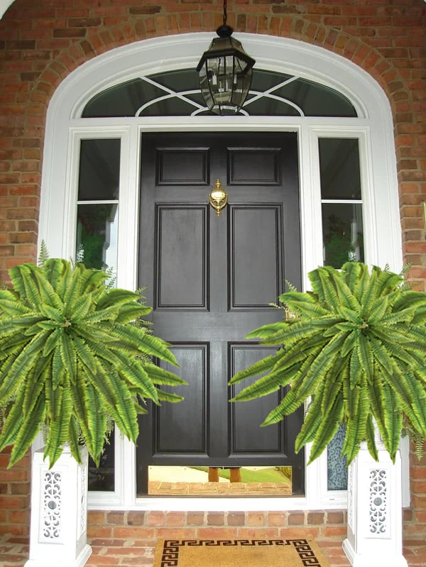 Raxiva-uv resistant lifelike artificial boston fern outdoor use
