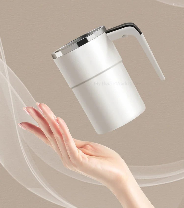 Raxiva-rechargeable self stirring coffee mug portable electric stainless steel mixer