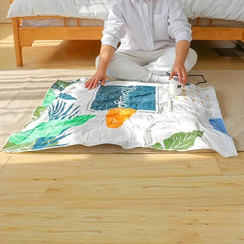 Raxiva-sac rangement sous vide reutilisable pompe electrique incluse