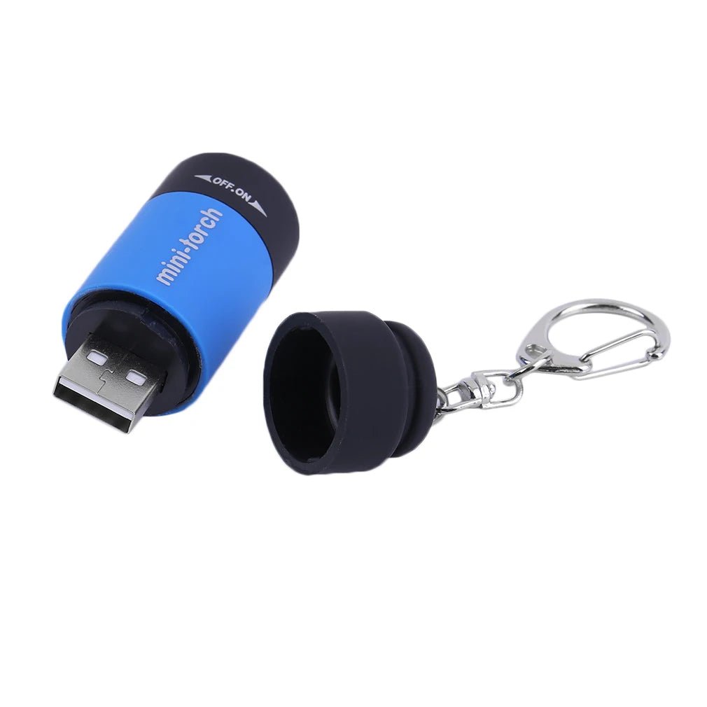 Raxiva-ultra compact usb rechargeable keychain flashlight portable mini torch for outdoor use
